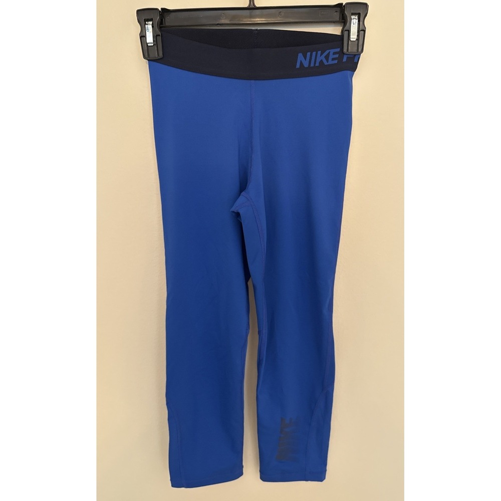 Nike Pro Dri-Fit Crop Tights - Women Blue Size XS